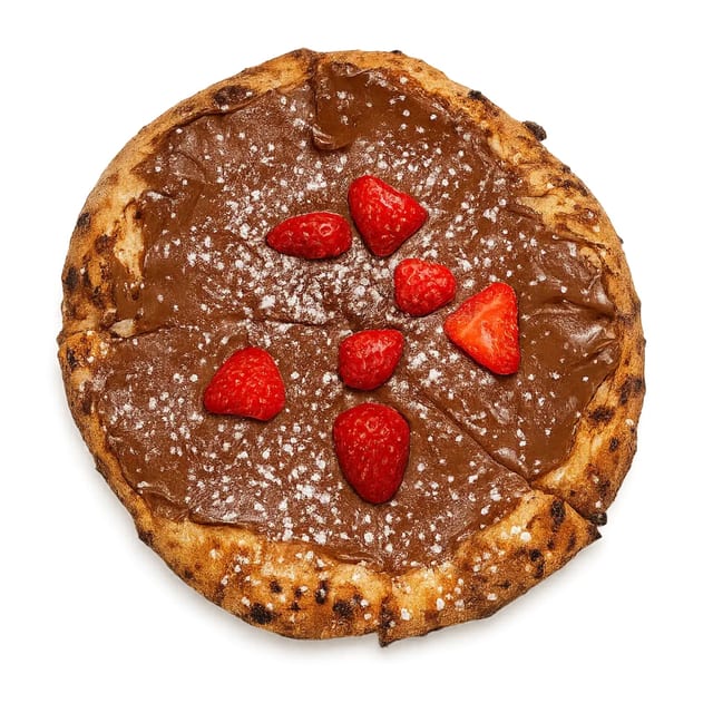 Strawberry Nutella Pizza.