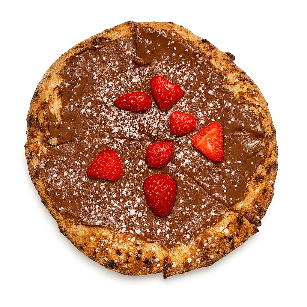 Strawberry Nutella Pizza